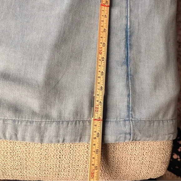 J.Jill Pure Denim Indigo Collection Dress Blue Size M Midi Relaxed Lagenlook NWT - Picture 10 of 12